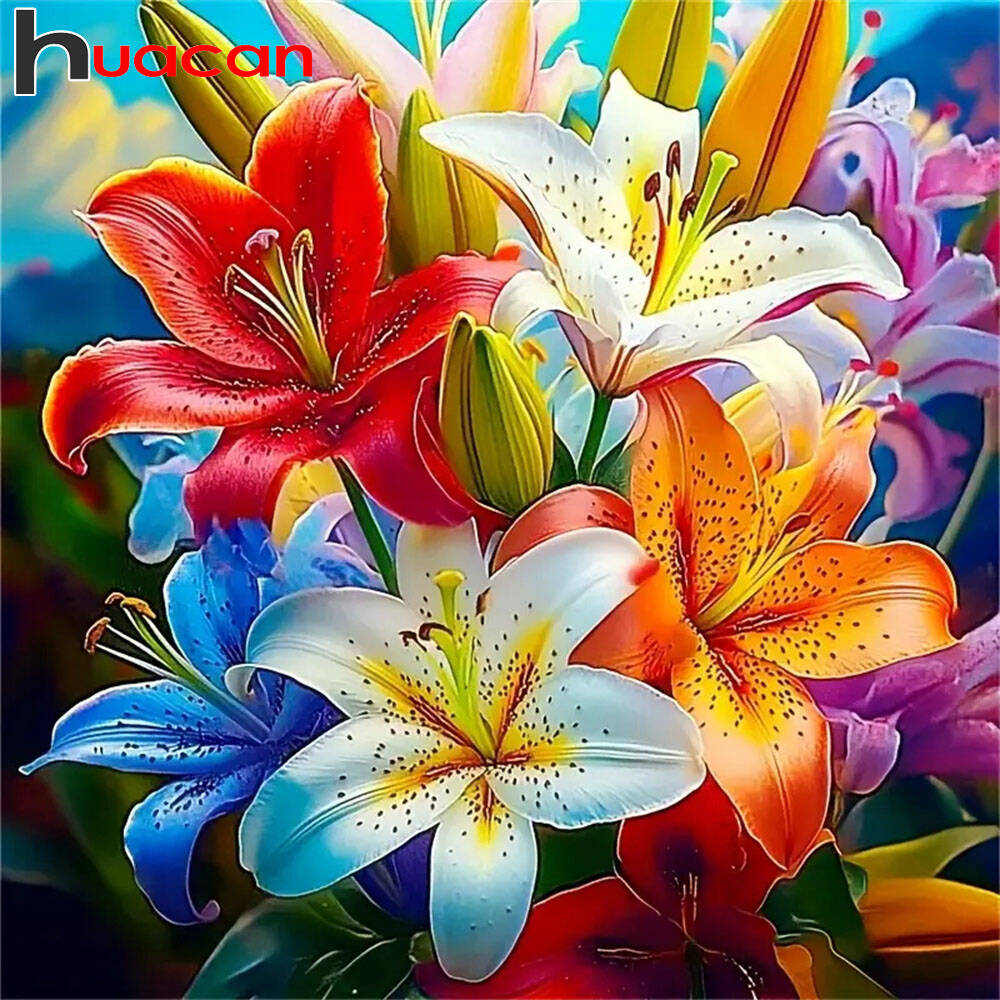 Huacan Modern Art Flower Diamo - Resin Art Wallpaper review and price