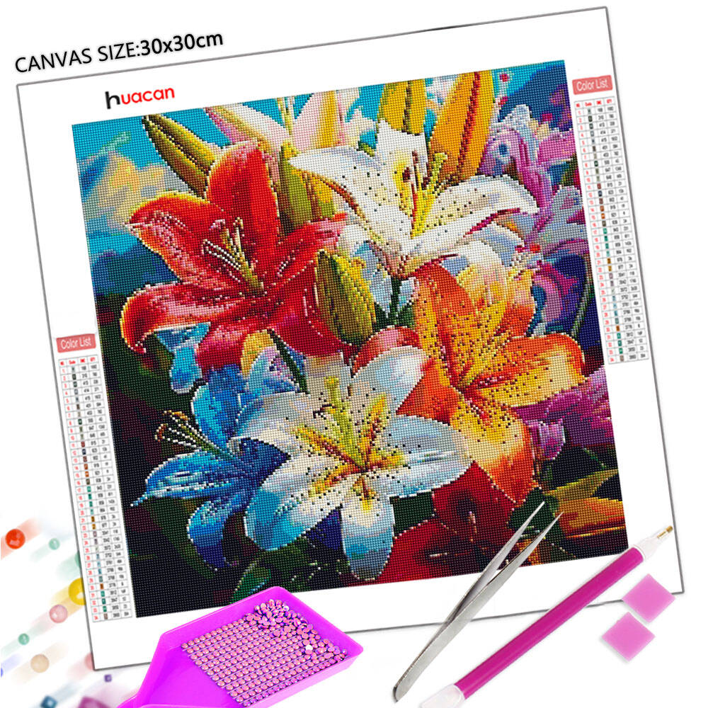 Huacan Modern Art Flower Diamo - Resin Art Wallpaper review and price