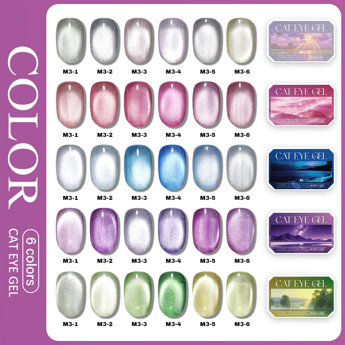 6 Grid Solid Cat Eye Gel Polis - Resin Art Case review and price
