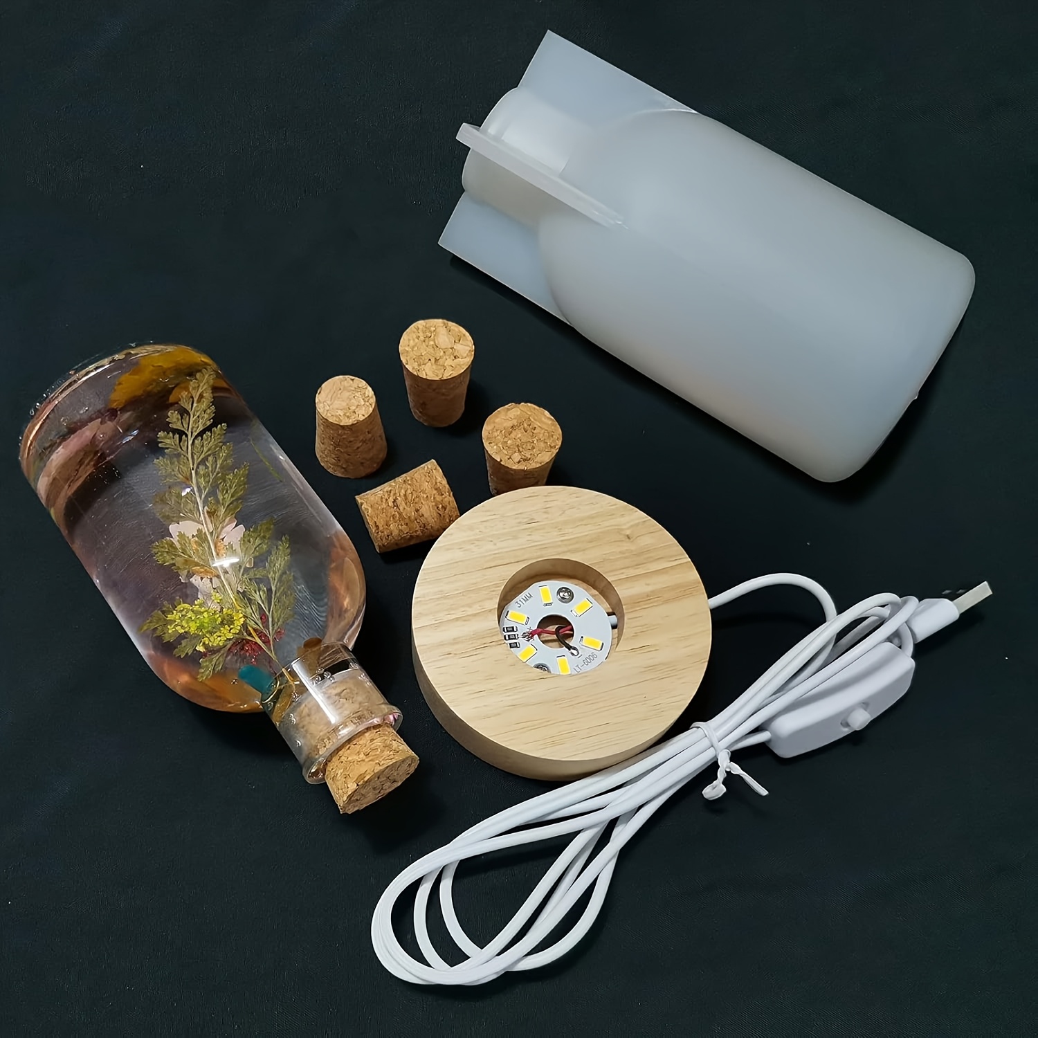 Drift Bottle Light Resin Mold  - Resin Art Equipment review and price