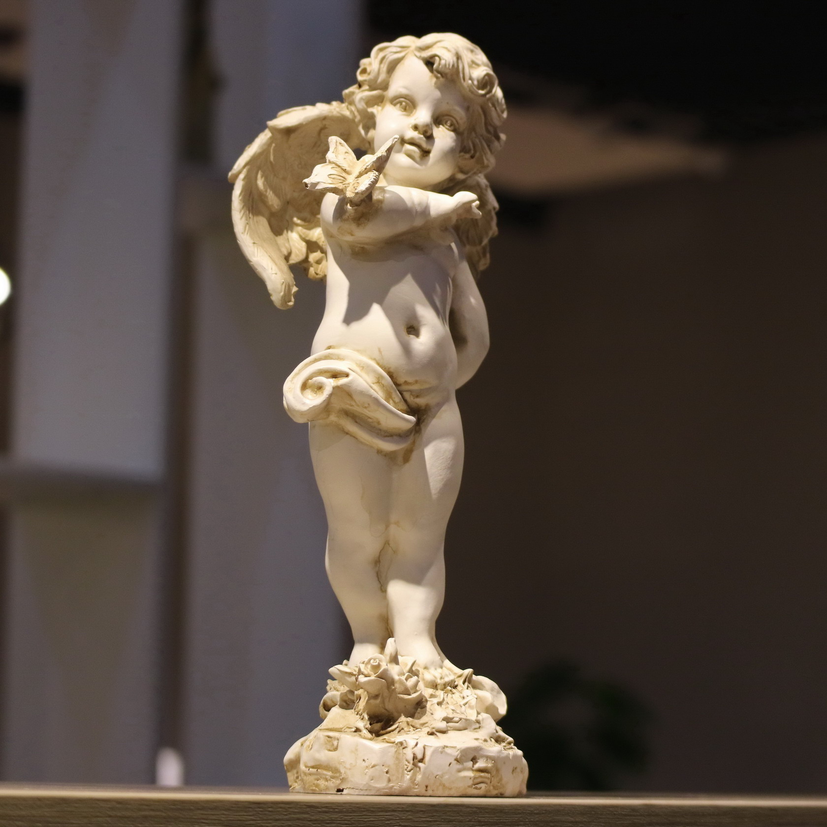 Retro Resin Angel Figurine 29c - Resin Art Wedding Gift review and price