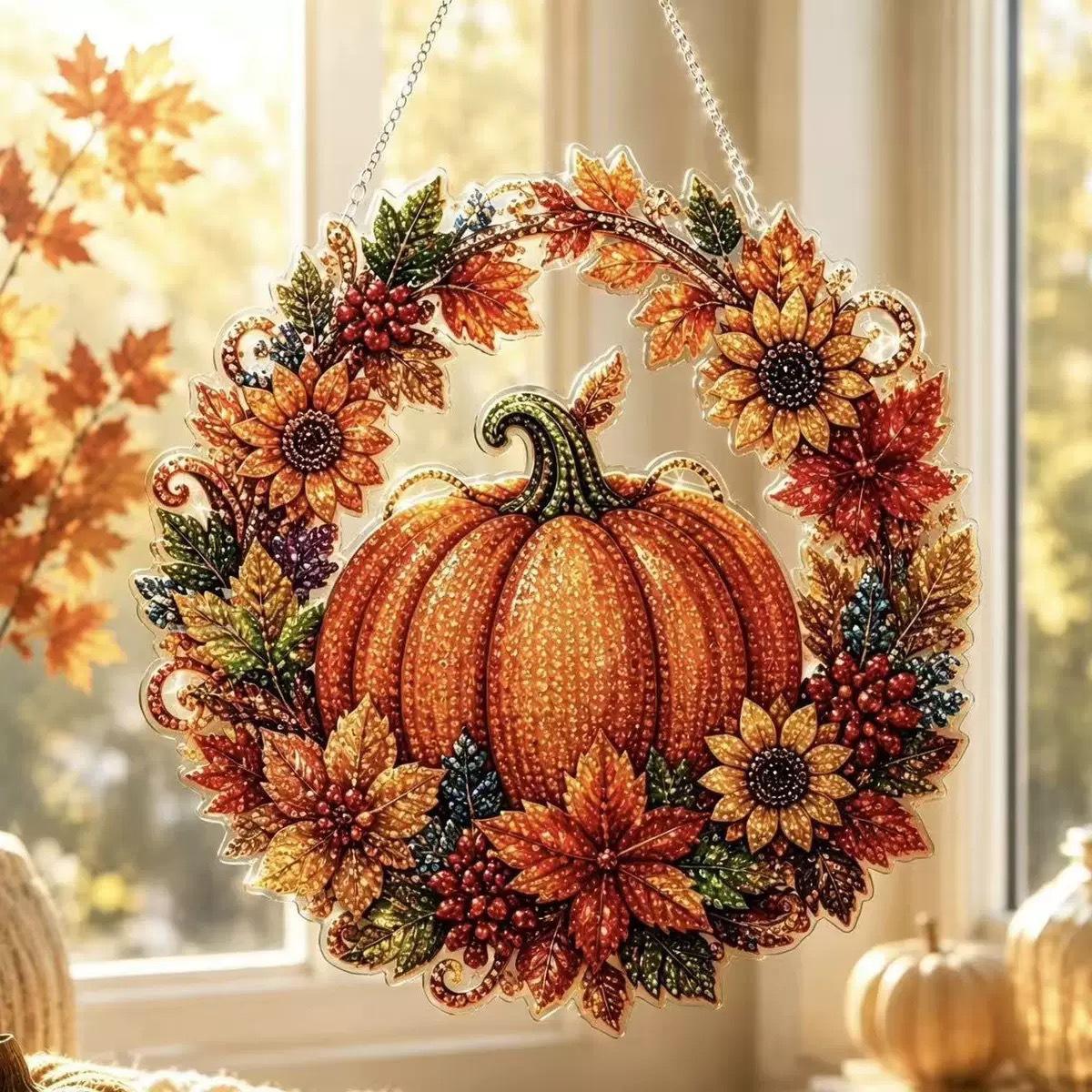 Halloween Pumpkins Diamond Art - Resin Art Work review and price