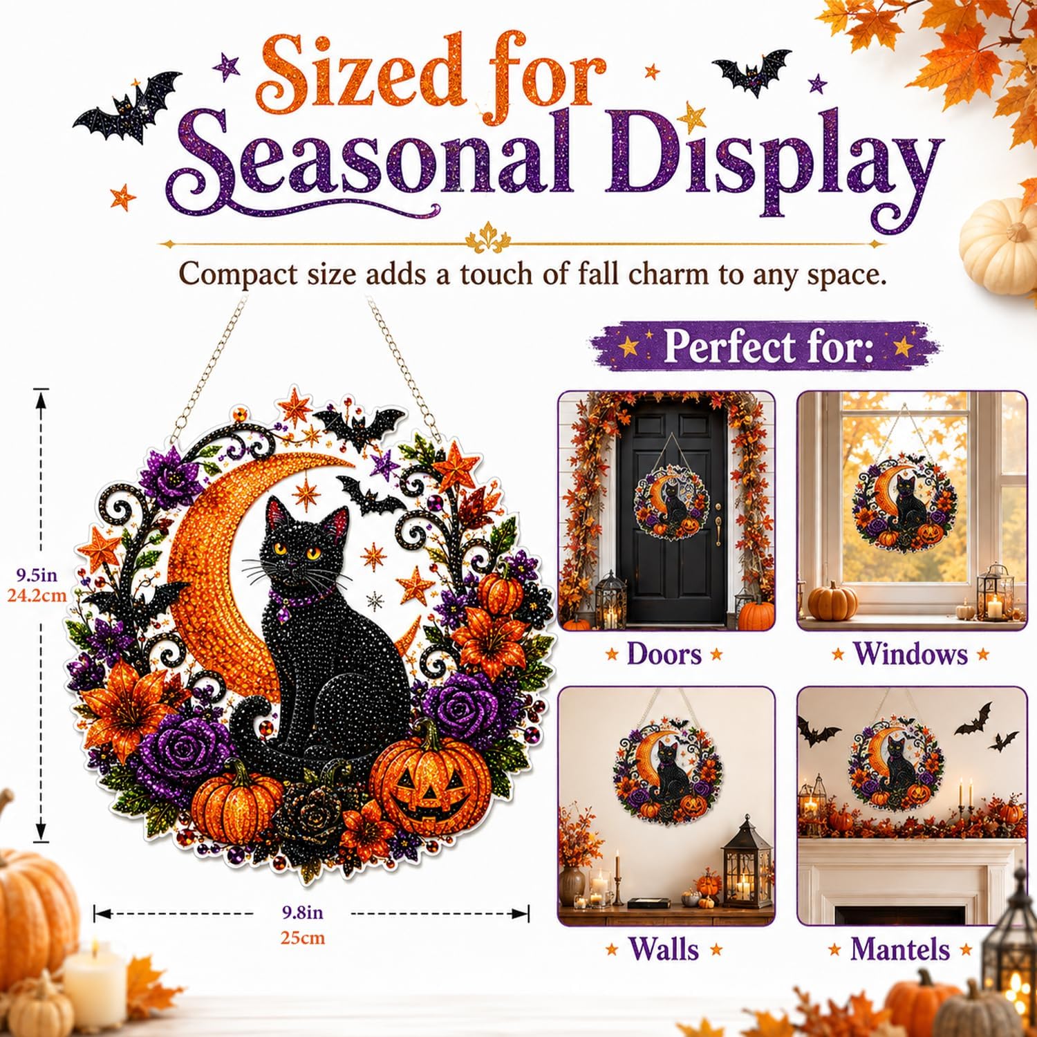 Halloween Pumpkins Diamond Art - Resin Art Work review and price