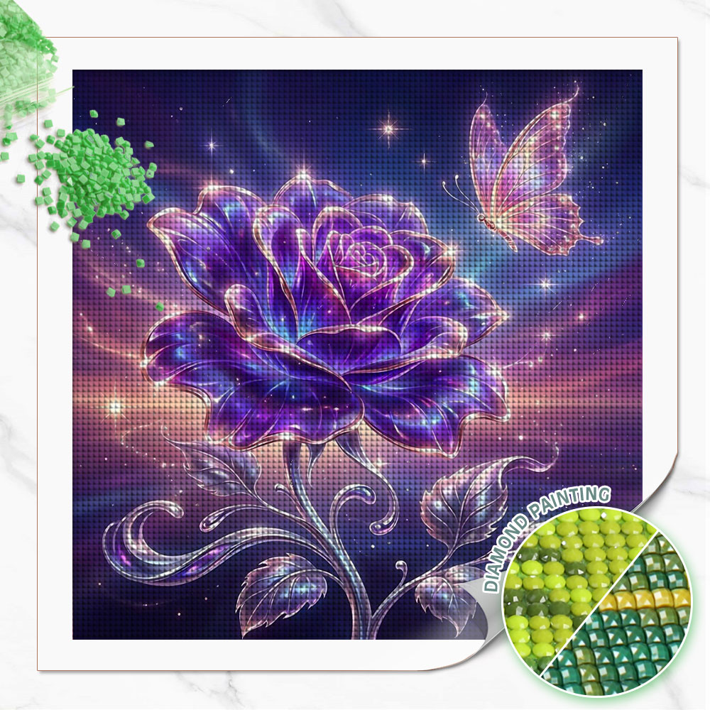 Huacan Full Square Round Diamo - Resin Art Rose review and price