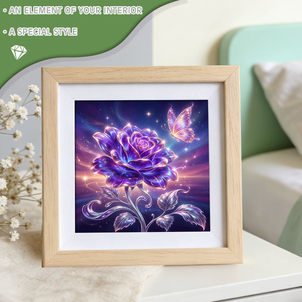 Huacan Full Square Round Diamo - Resin Art Rose review and price