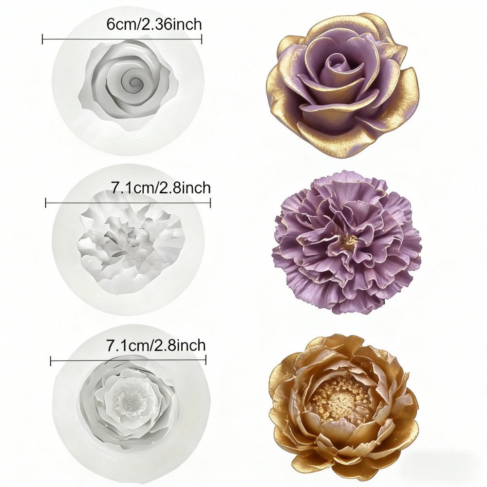 3-Piece Silicone Molds for Ros - Resin Art Wedding Gift review and price