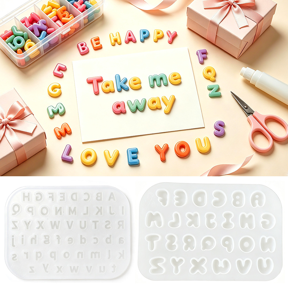 2Pcs Mini Letter Silicone Mold - Resin Art Alphabet review and price