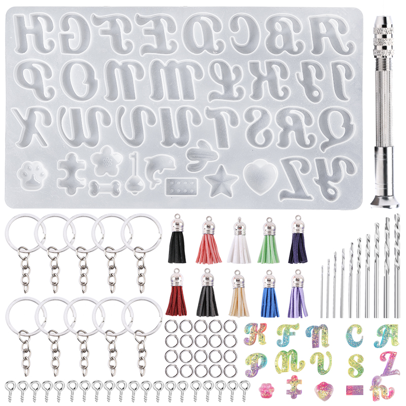 Alphabet Keychain Molds Alphab - Resin Art Alphabet review and price