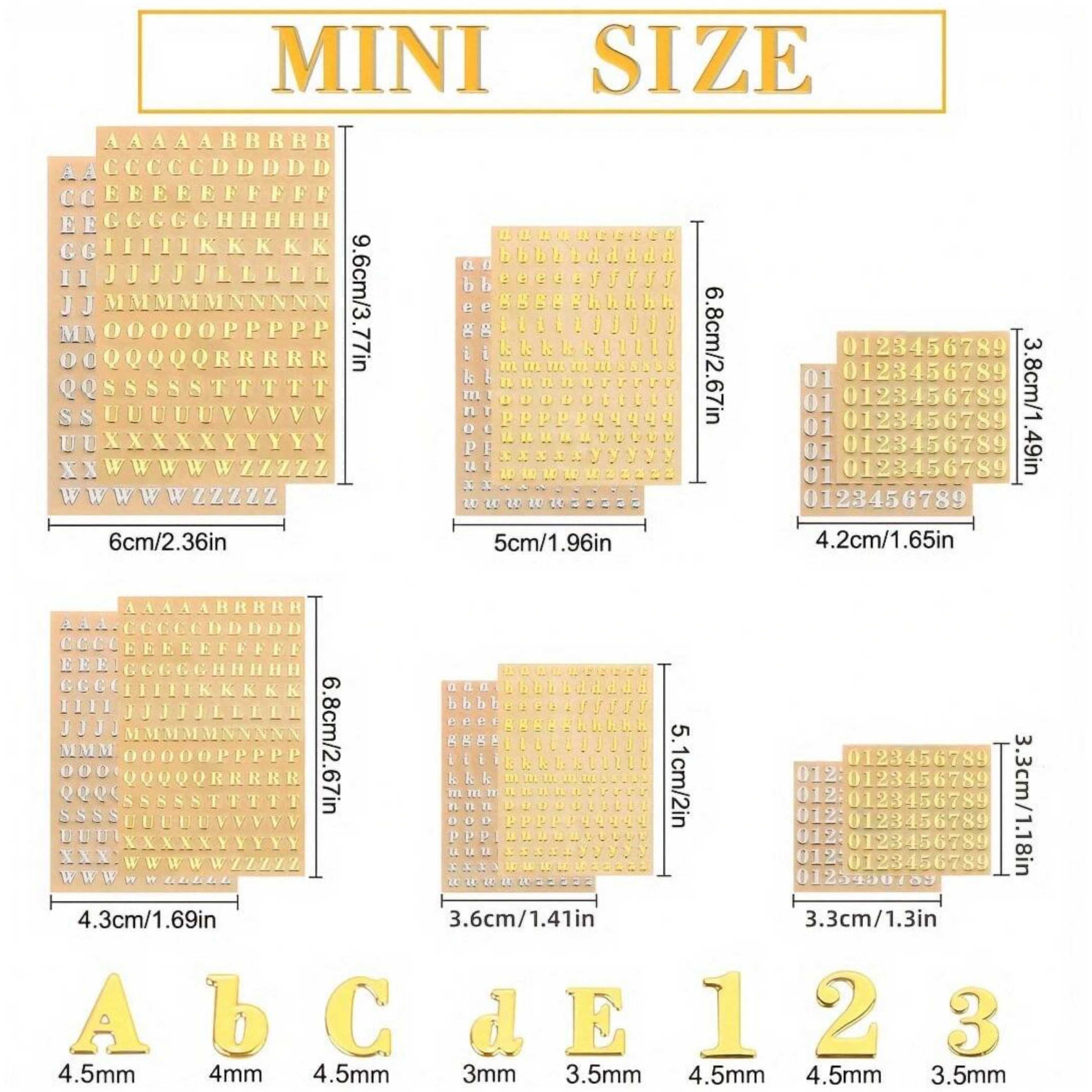 12 Letter Resin Stickers, Mini - Resin Art Alphabet review and price