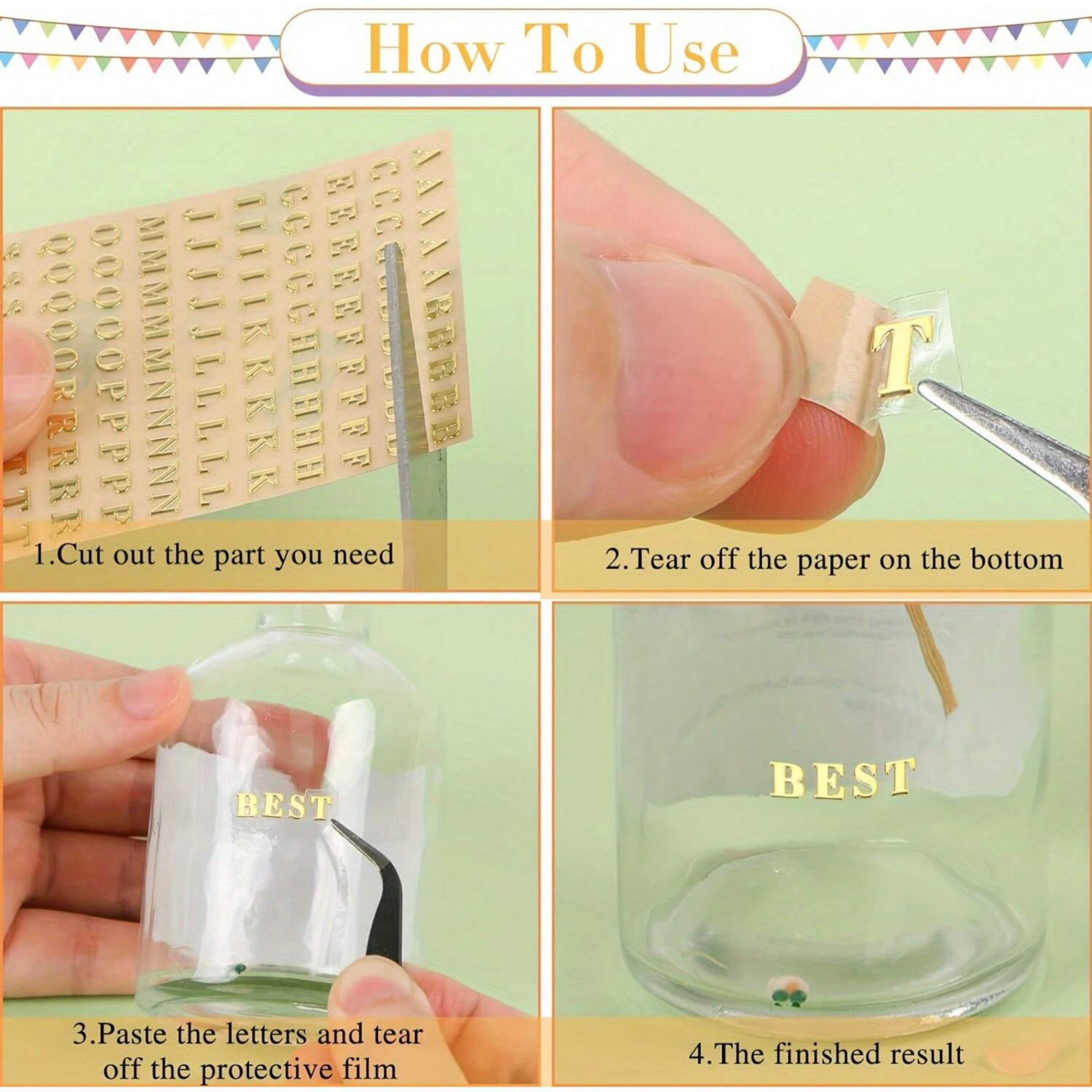 12 Letter Resin Stickers, Mini - Resin Art Alphabet review and price