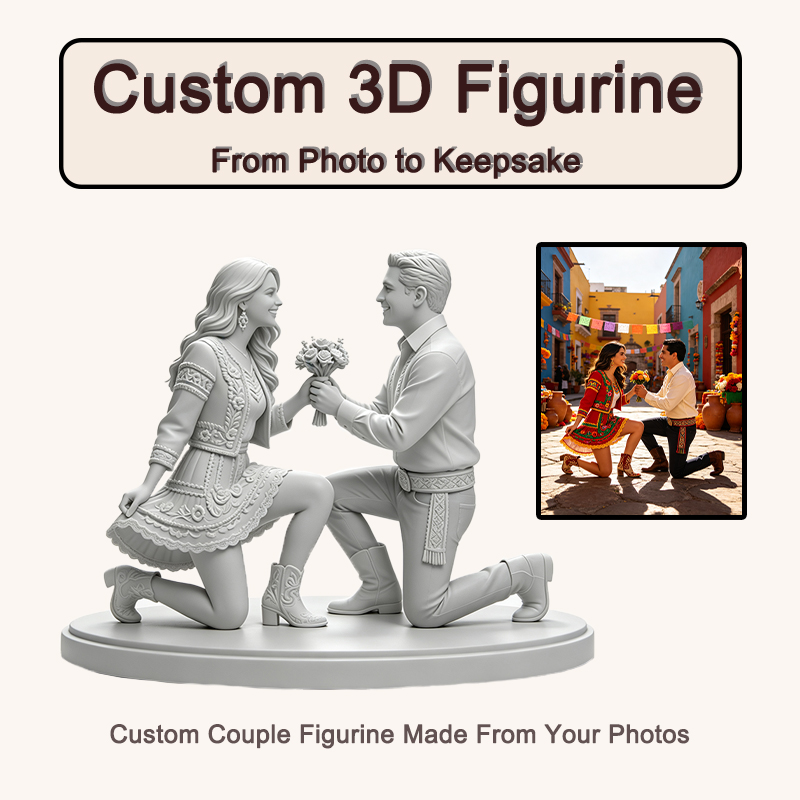 Custom 3D Printed Couple Figur - Resin Art Wedding Gift review and price