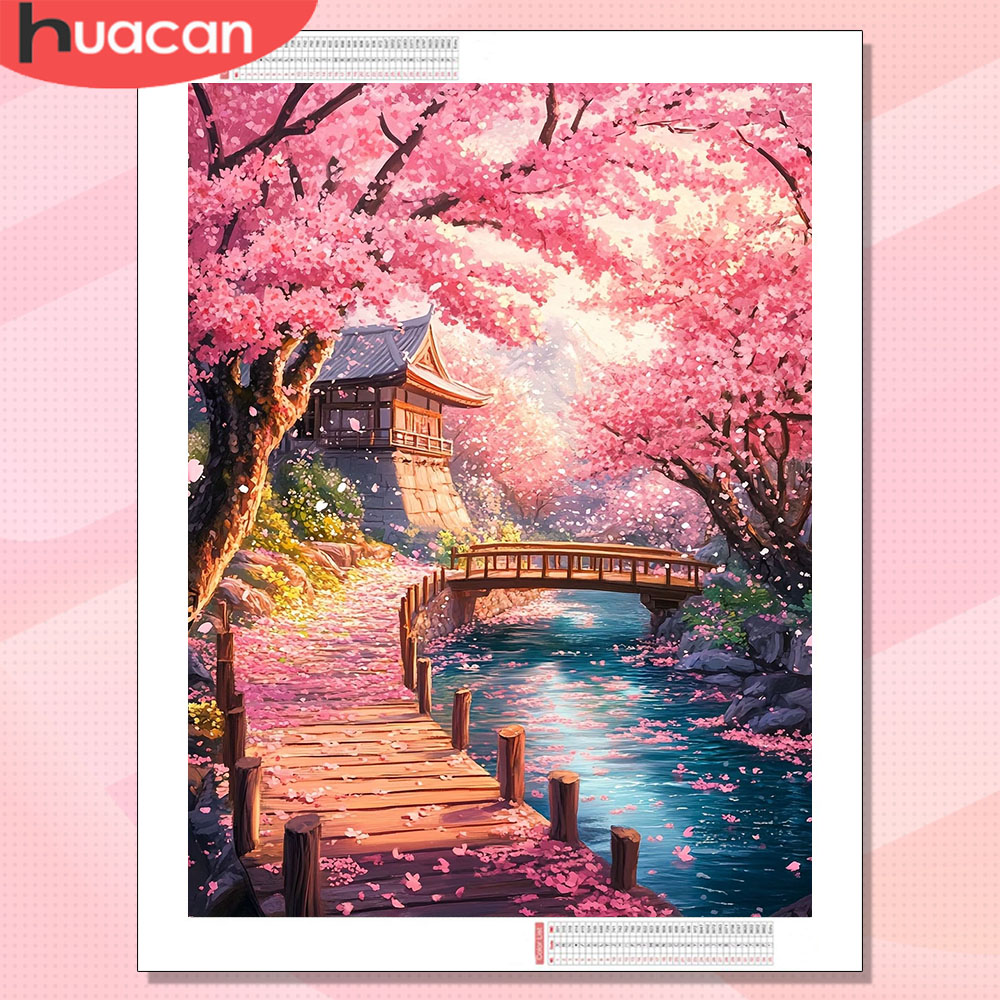 HUACAN Diamond Art House Lands - Resin Art Wallpaper review and price