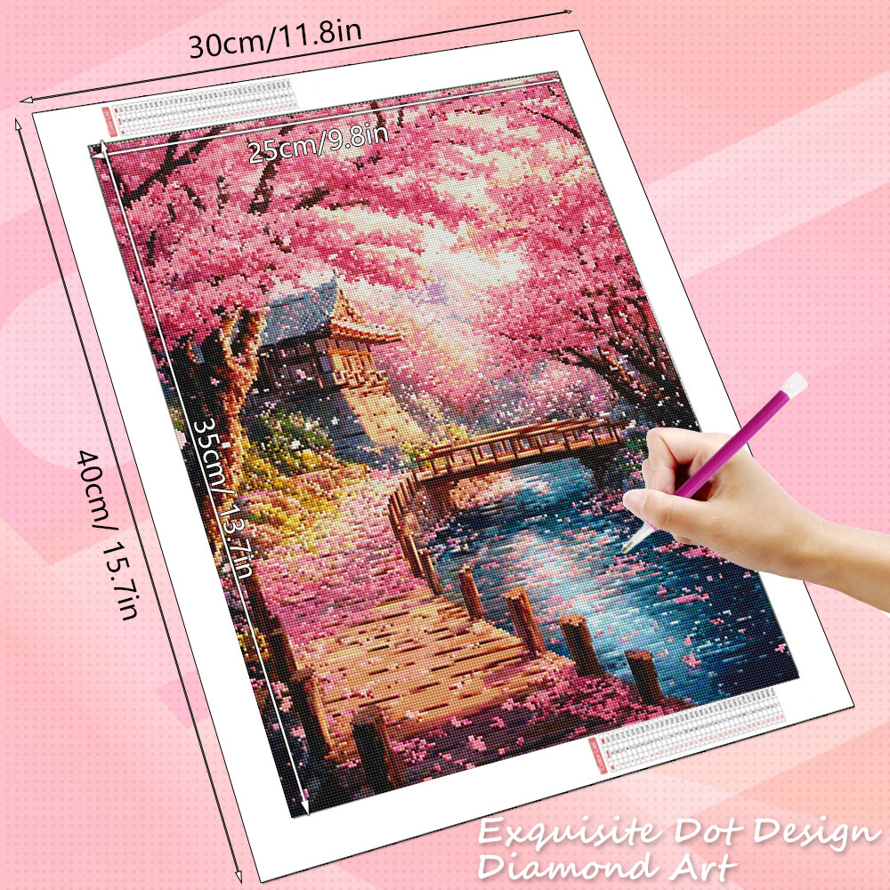 HUACAN Diamond Art House Lands - Resin Art Wallpaper review and price
