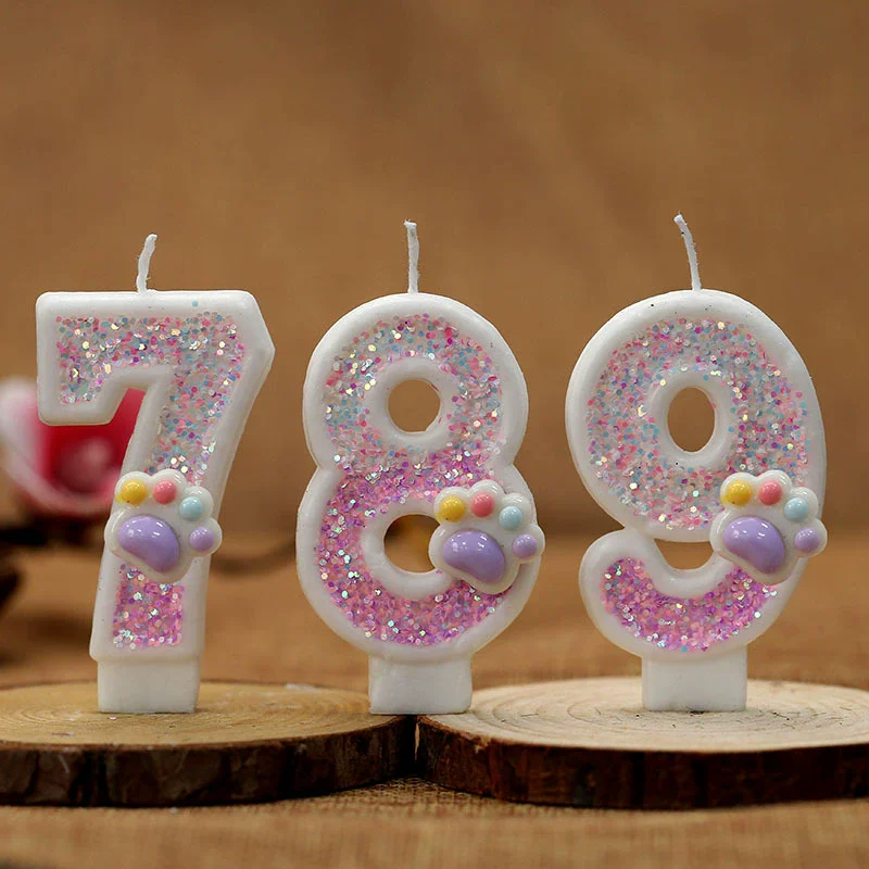 Creative Cute Cat Paw Cake Num - Resin Art Alphabet review and price