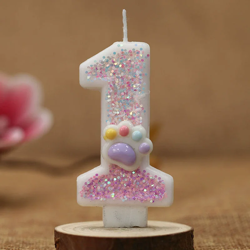 Creative Cute Cat Paw Cake Num - Resin Art Alphabet review and price