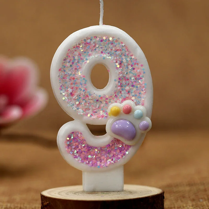 Creative Cute Cat Paw Cake Num - Resin Art Alphabet review and price