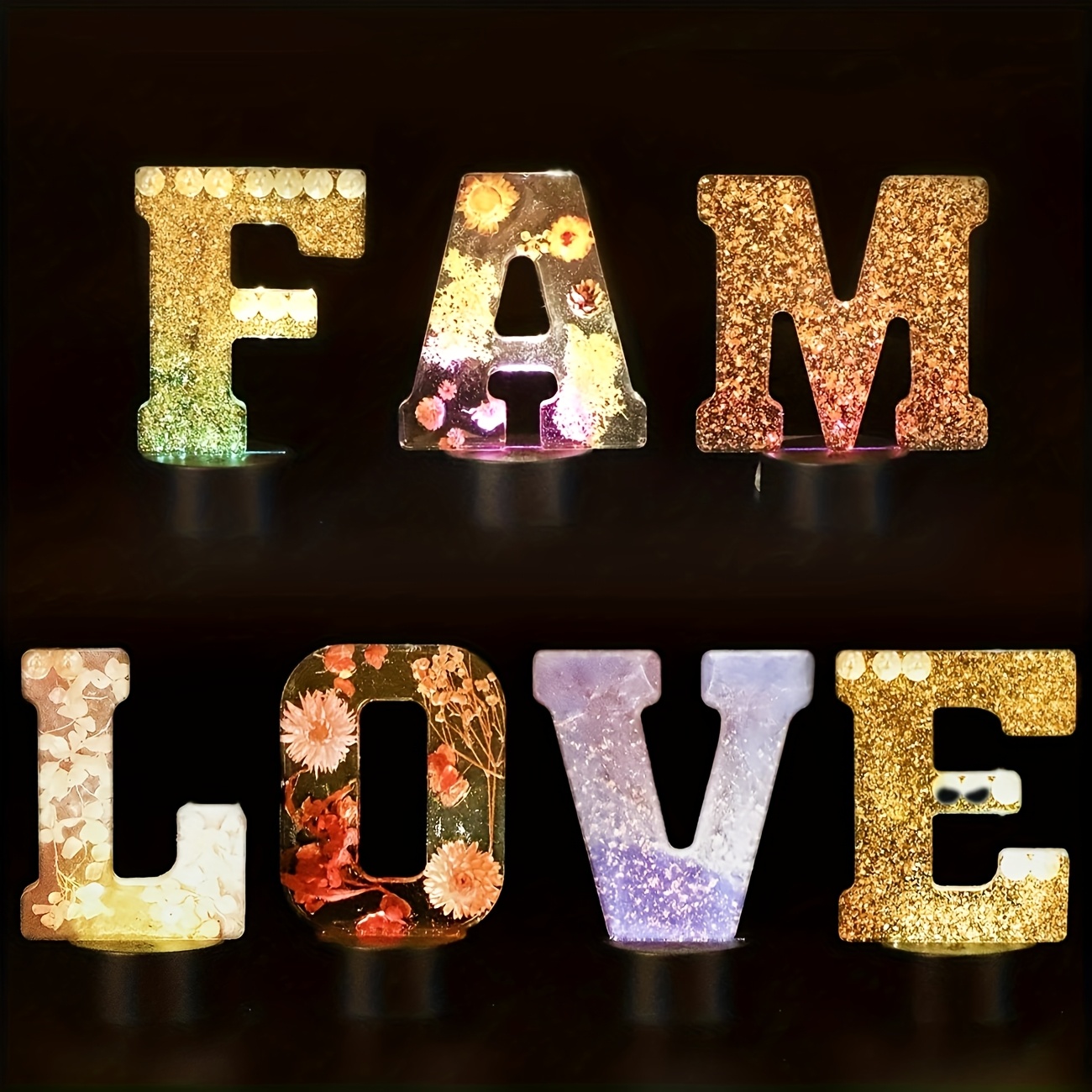 7-Inch Large Letter Resin Mold - Resin Art Alphabet review and price