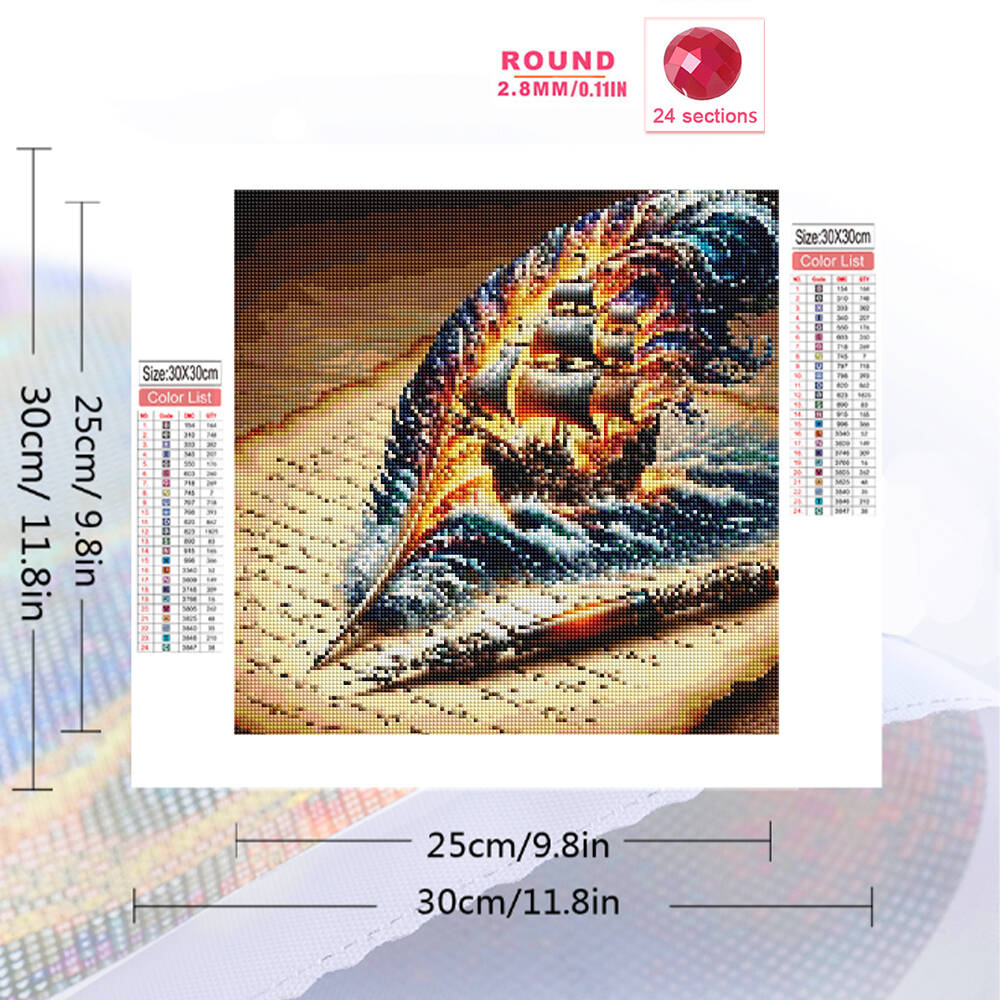 Evershine Full Square Round Di - Resin Art Wallpaper review and price