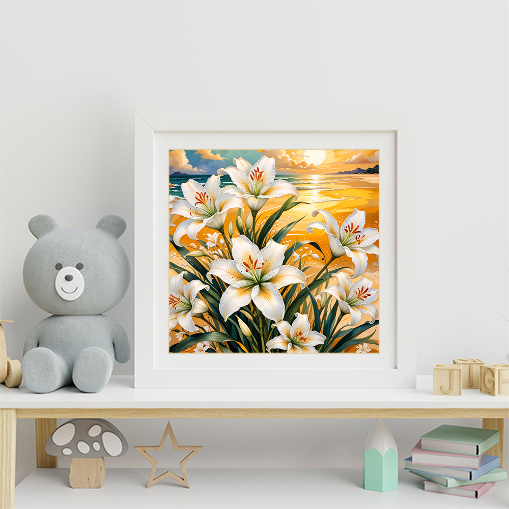 Evershine Lily Diamond Paintin - Resin Art Wallpaper review and price