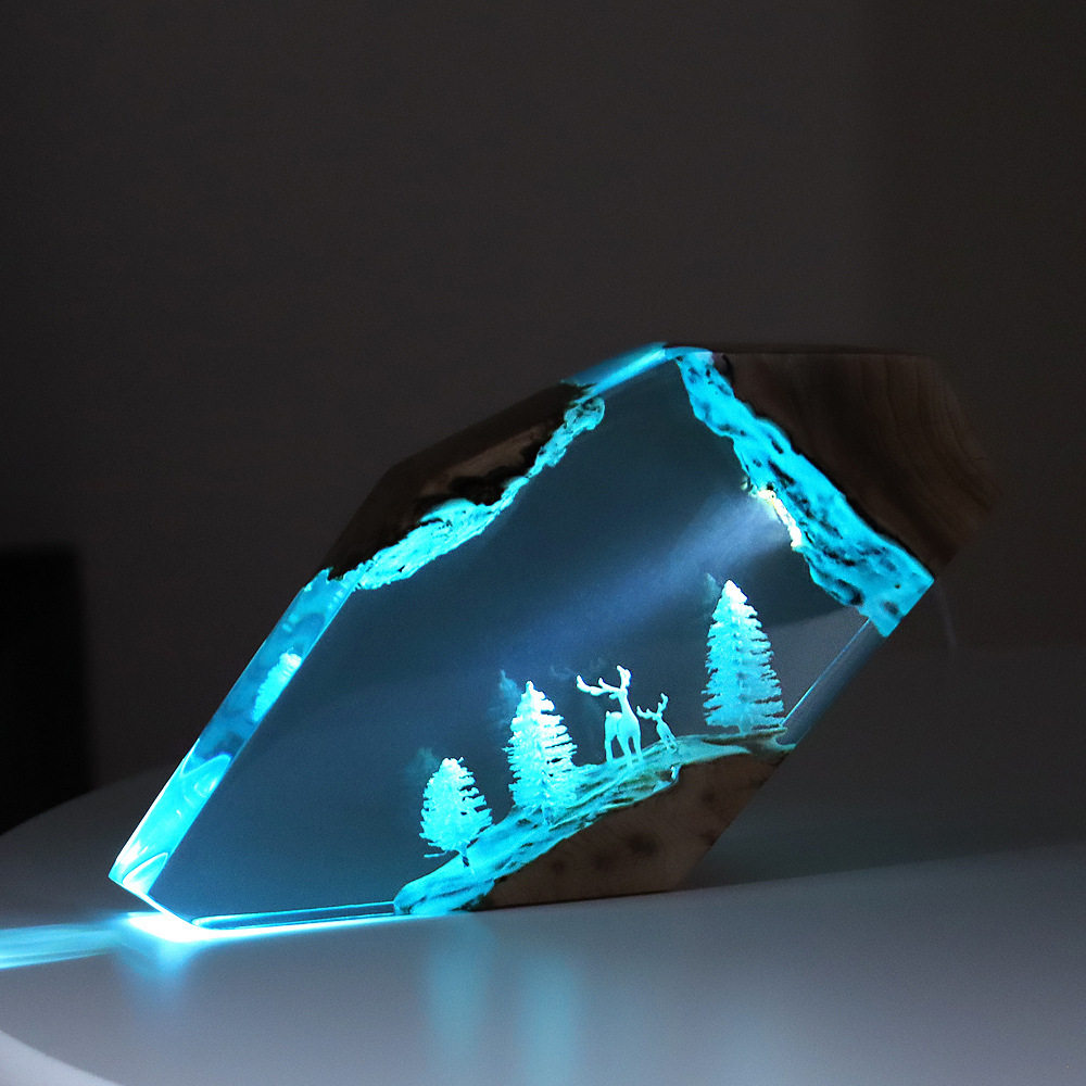 Forest Fairy Deer Desktop Art  - Resin Art Baby review and price