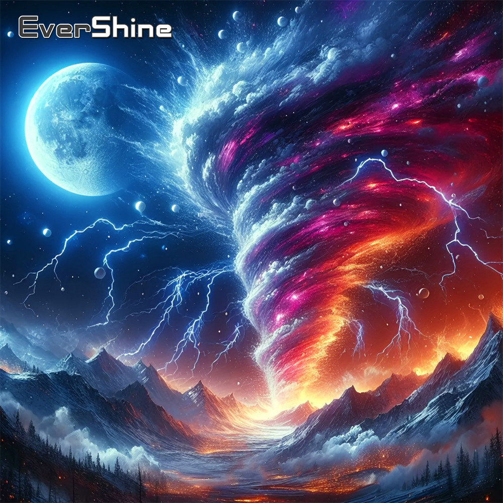 Evershine Full Square Diamond  - Resin Art Wallpaper review and price