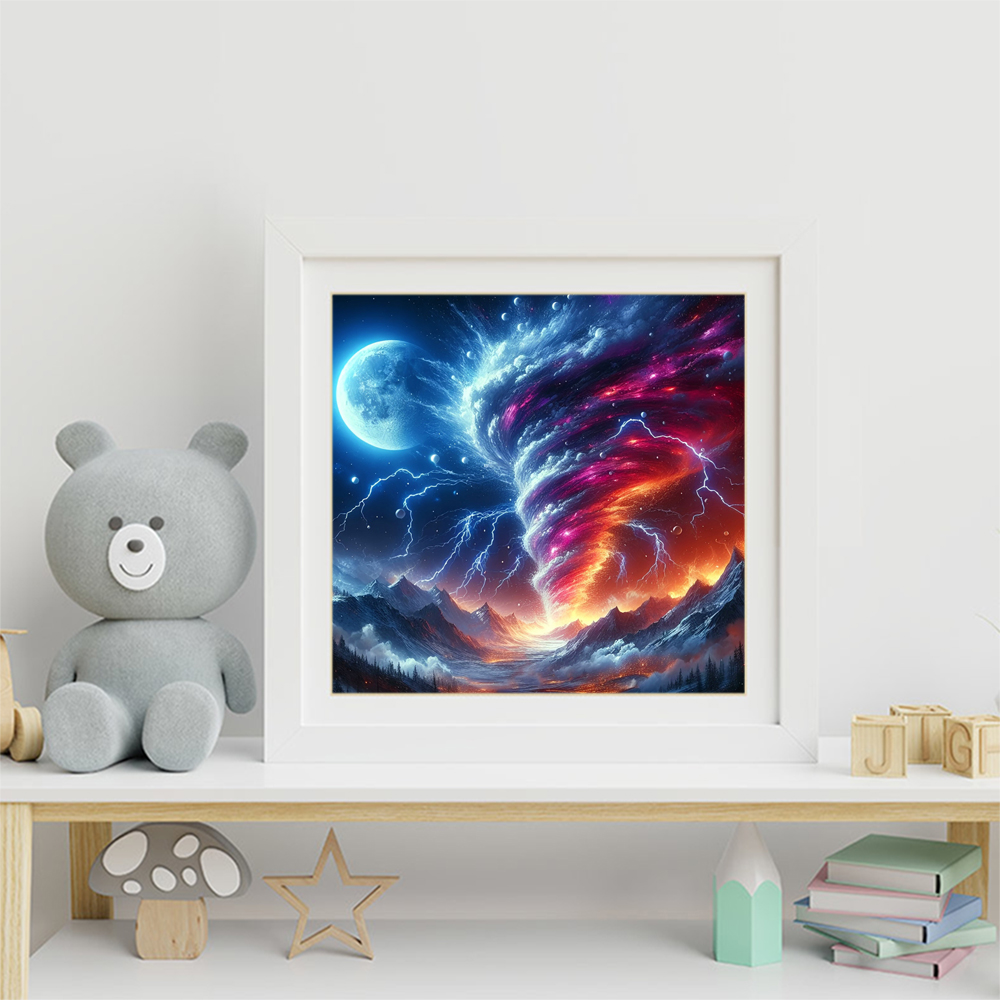 Evershine Full Square Diamond  - Resin Art Wallpaper review and price