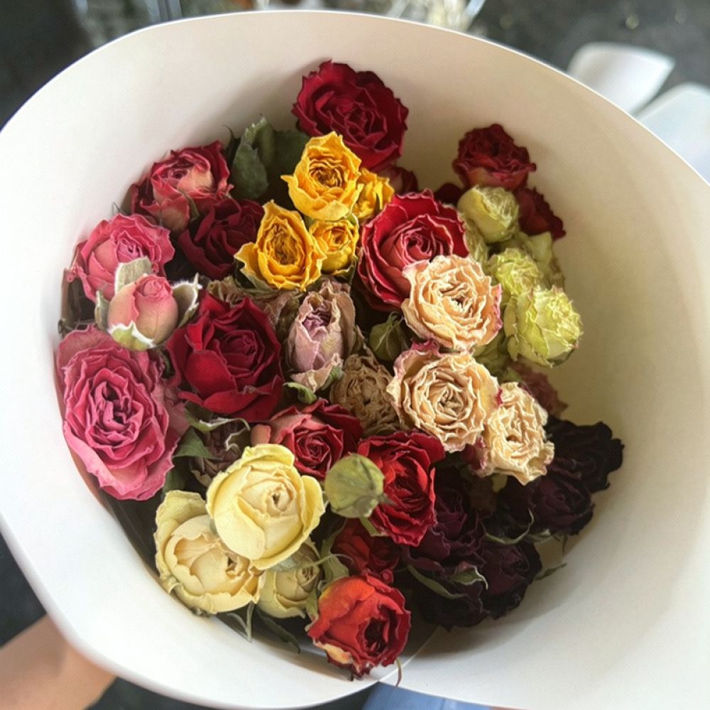 Natural Dried Rose Flower Bouq - Resin Art Rose review and price